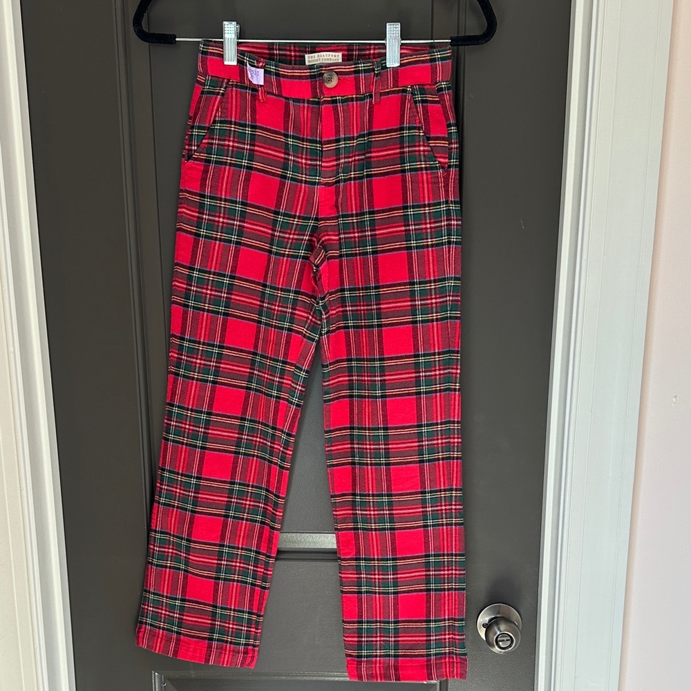 The Beaufort‎ Bonnet Company Red and Green Plaid Kids Bottoms